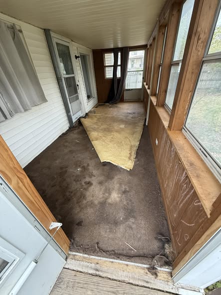 After seamless gutter installation on a residential home